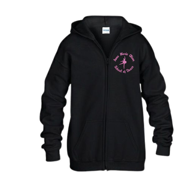 Embroidered Youth Zip Hoodie Thumbnail